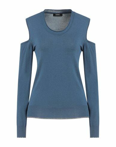 Alpha Studio Woman Sweater Navy blue Viscose, Polyamide Cover