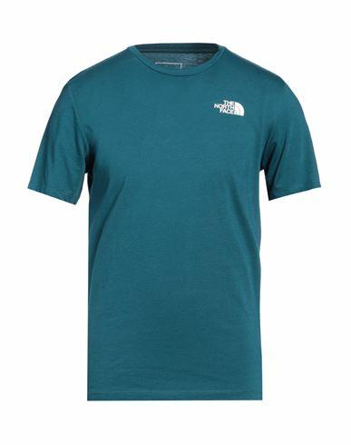 The North Face Man T-shirt Deep jade Cotton, Polyester Cover