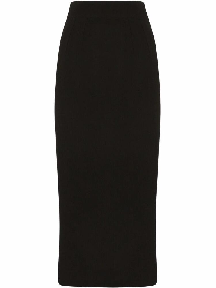 Dolce & Gabbana virgin wool pencil skirt - Black Cover