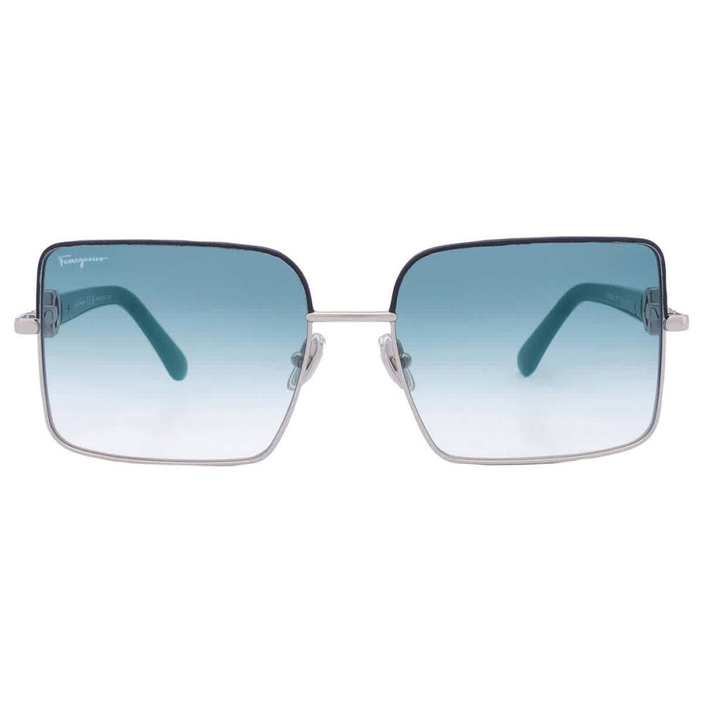 Salvatore Ferragamo Blue Gradient Square Ladies Sunglasses Cover