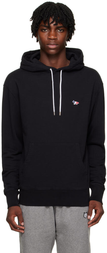 Maison Kitsuné Black Tricolor Fox Hoodie Cover