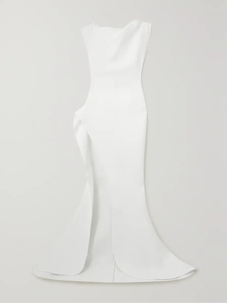 Maticevski - Victoire Draped Crepe Gown - White Cover