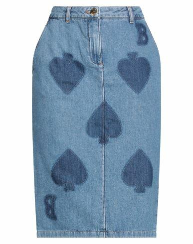 Boutique Moschino Woman Denim skirt Blue Cotton Cover