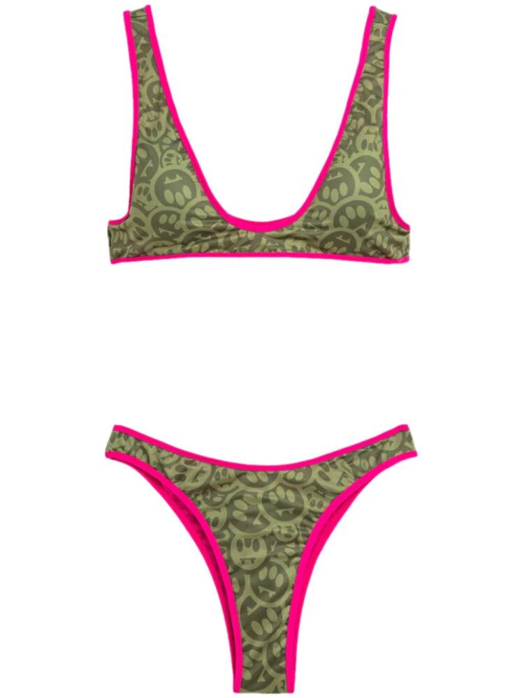 BARROW logo-print bikini set - Green Cover