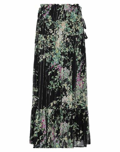 Sabina Musáyev Woman Maxi skirt Black Viscose, Silk, Metallic fiber Cover