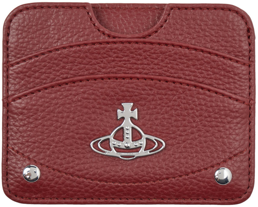 Vivienne Westwood Red Half Moon Card Holder Cover