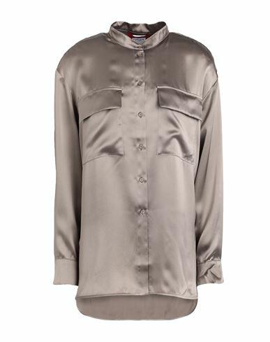 Max & co. Livorno Woman Shirt Dove grey Silk Cover