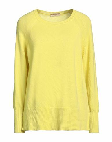 Purotatto Woman Sweater Yellow Cashmere Cover