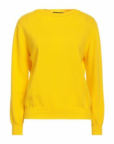 Bellwood Woman Sweater Yellow Wool, Cashmere Cover