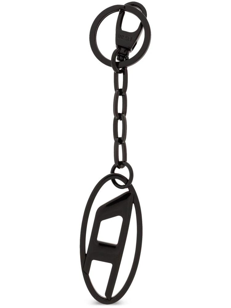 Diesel logo pendant keyring - Black Cover