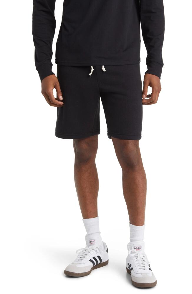 Threads 4 Thought Garrett Tie Waist Slim Fit Fleece Shorts in Black Cover