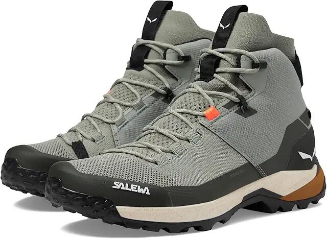 SALEWA Puez Knit Mid PTX (Shadow/Dark Olive) Men's Shoes Cover