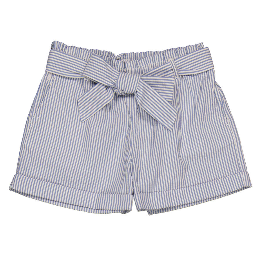 Polo Ralph Lauren Girls Stripe Cotton Belted Bow Shorts Cover