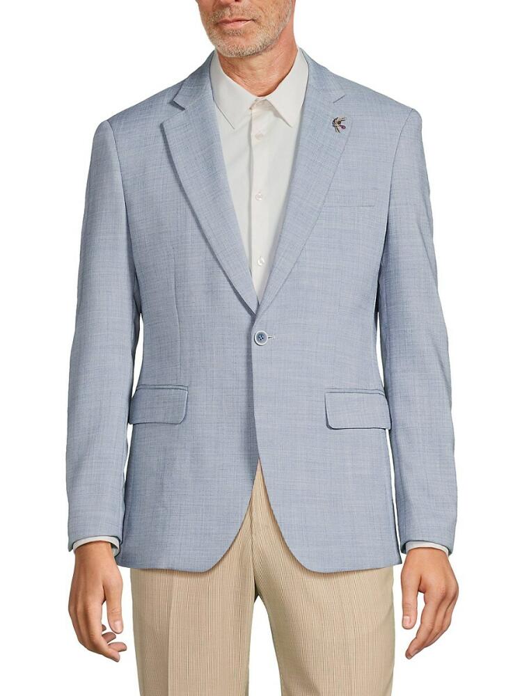 Tahari Men's Slim Fit Notch Lapel Sportcoat - Blue Cover