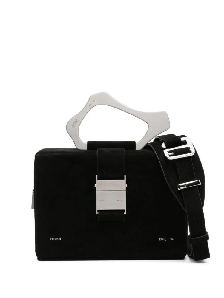 HELIOT EMIL Solely suede shoulder bag - Black Cover