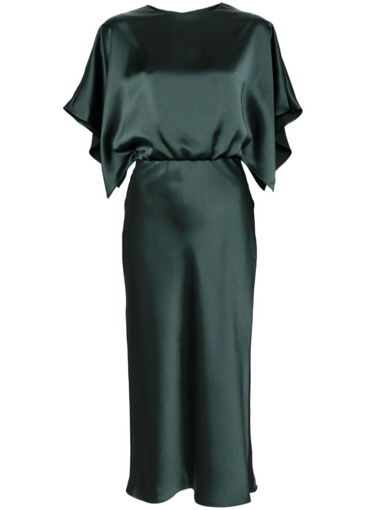 Amsale draped detailing midi dress - Green Cover