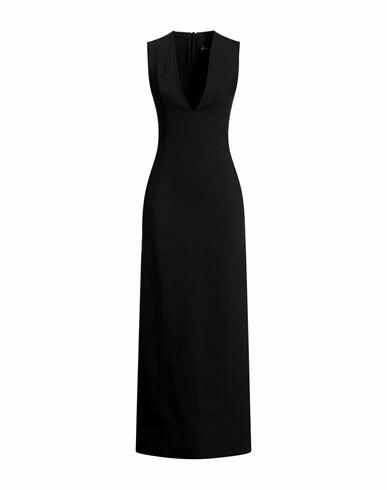 Ann Demeulemeester Woman Maxi dress Black Wool, Elastane Cover