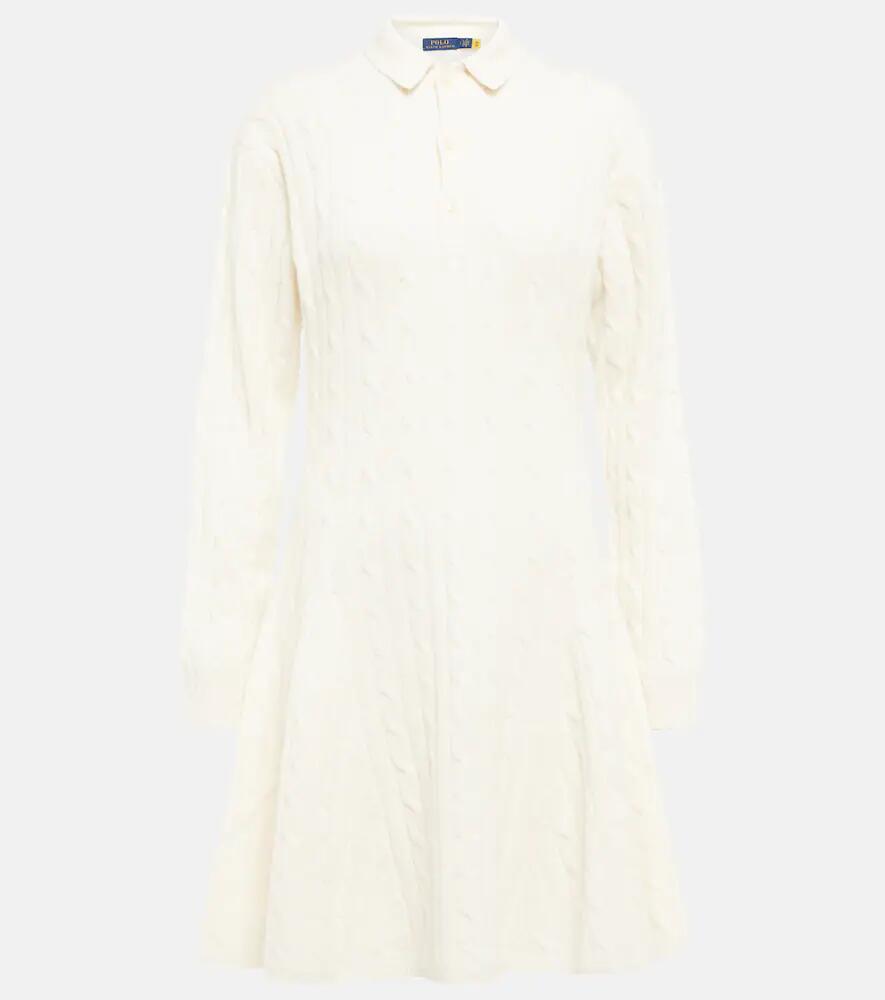 Polo Ralph Lauren Cable-knit wool and cashmere mini dress Cover