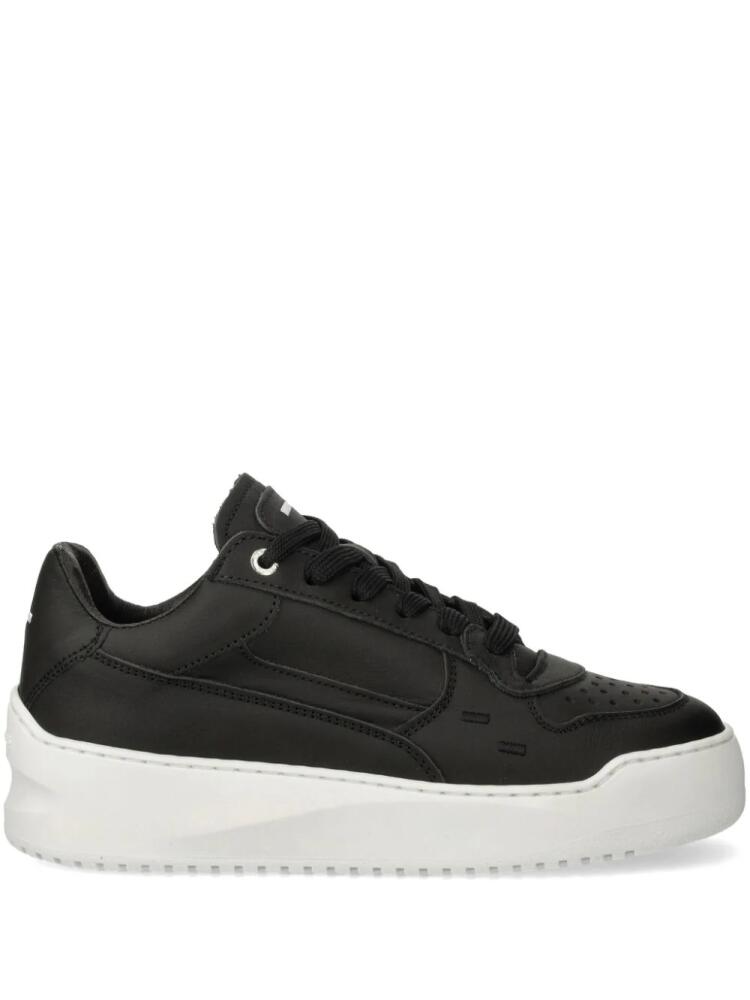 Filling Pieces perforated-detailing trainers - Black Cover