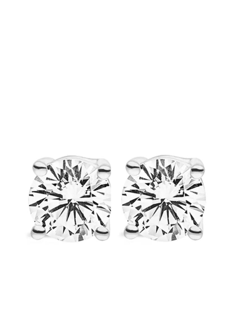 VEYNOU 14kt white gold Ella diamond stud earrings - Silver Cover