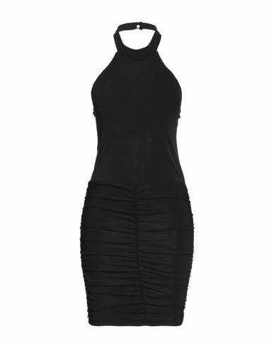 Marc Ellis Woman Mini dress Black Polyester, Elastic fibres Cover