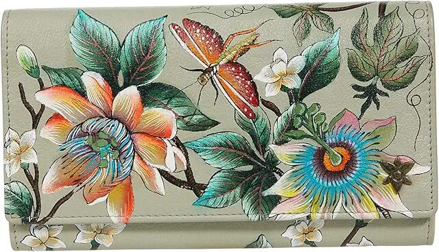 Anuschka Triple Fold RFID Clutch Wallet - 1150 (Floral Passion) Bags Cover