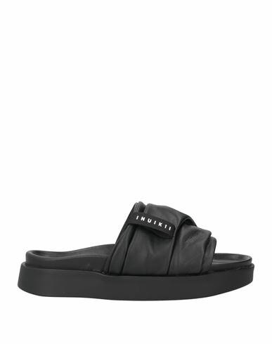 Inuikii Woman Sandals Black Soft Leather Cover