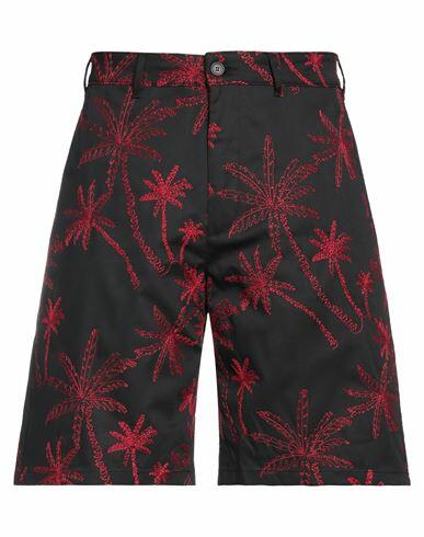 Department 5 Man Shorts & Bermuda Shorts Black Polyester, Cotton Cover