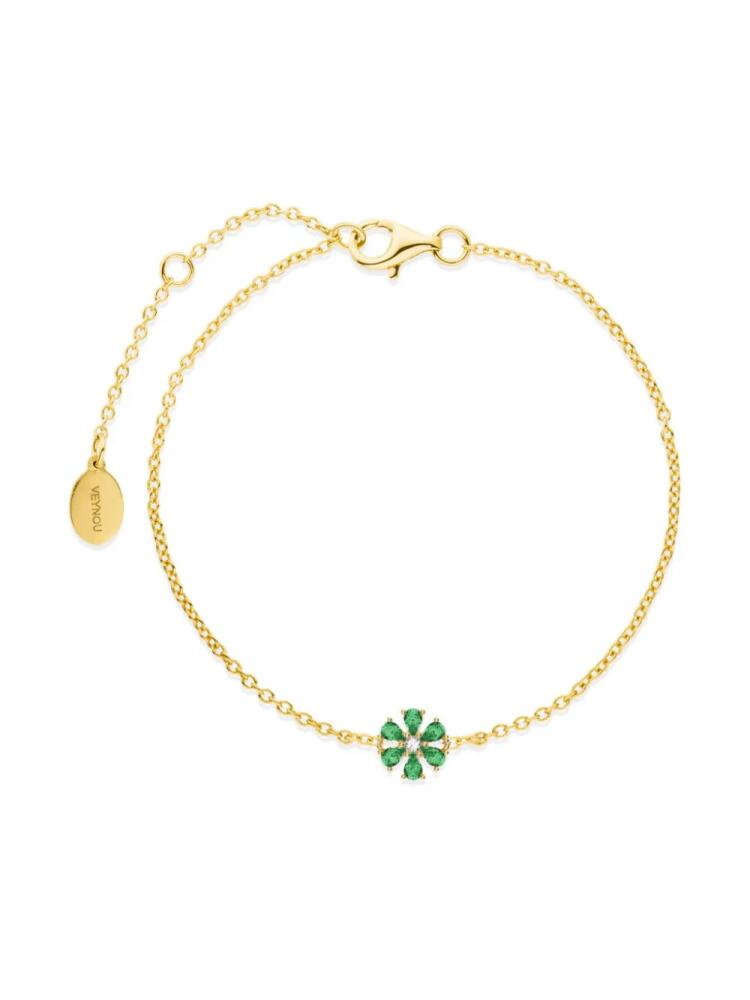 VEYNOU 14k yellow gold Blooming Eden emerald bracelet Cover