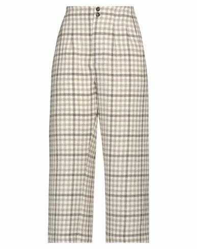 Gentryportofino Woman Pants Beige Virgin Wool Cover