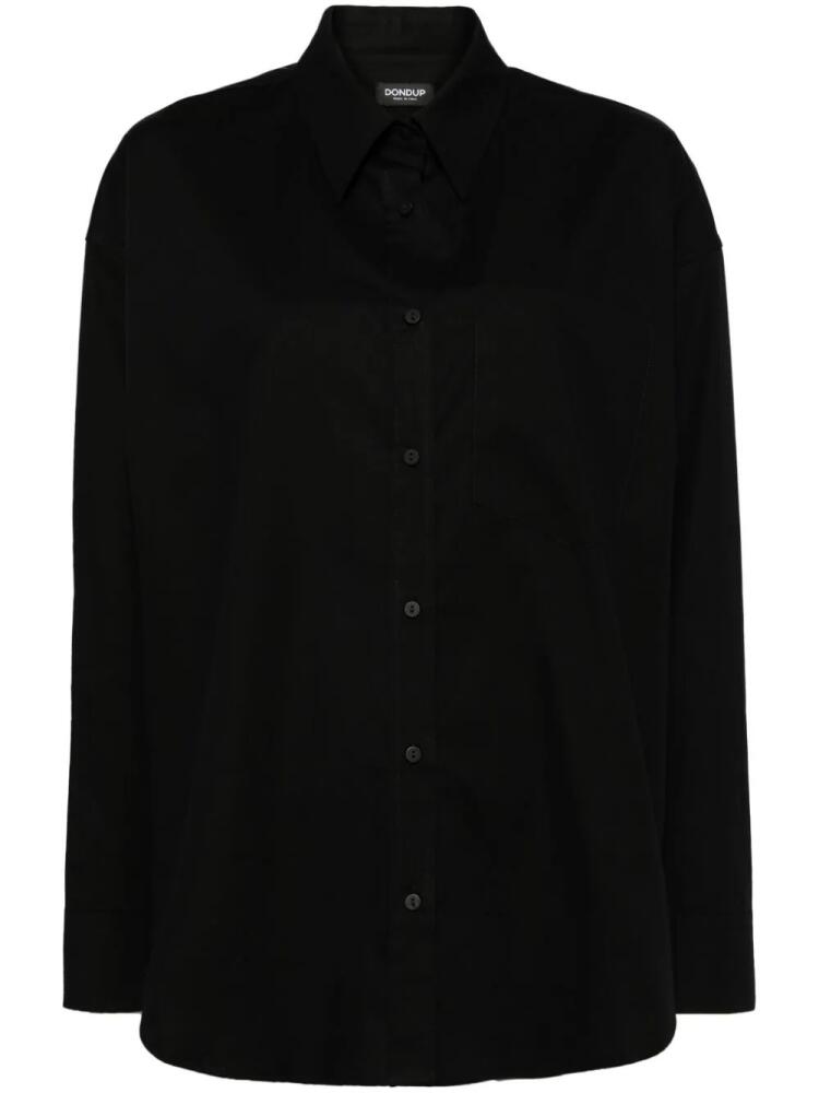 DONDUP oversized poplin shirt - Black Cover