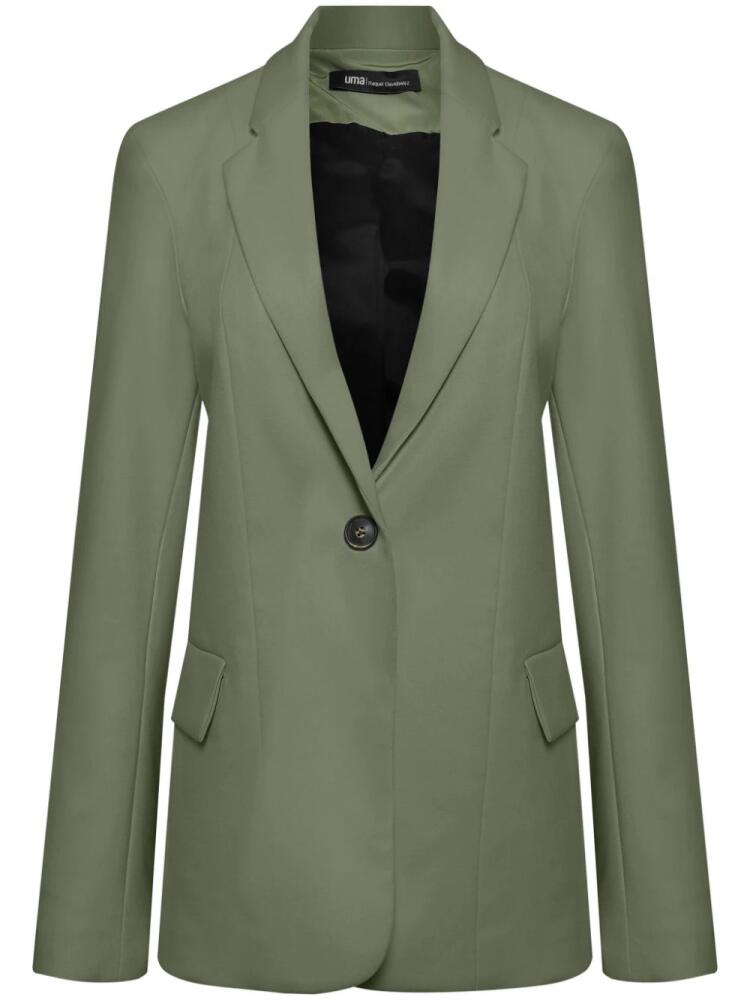 Uma | Raquel Davidowicz Glicerol single-breasted blazer - Green Cover