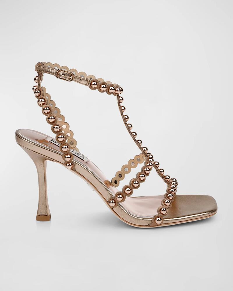 Badgley Mischka Camilia Dome Stud T-Strap Sandals Cover