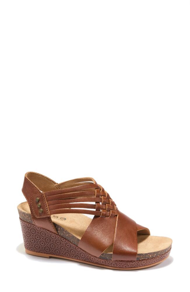 Hälsa Footwear Gianna Wedge Sandal in Cognac Cover