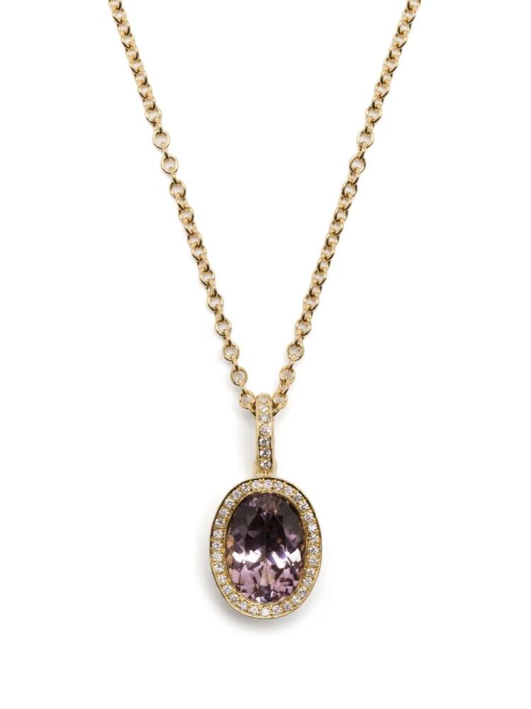 Octavia Elizabeth 18kt yellow gold tourmaline and diamond necklace Cover