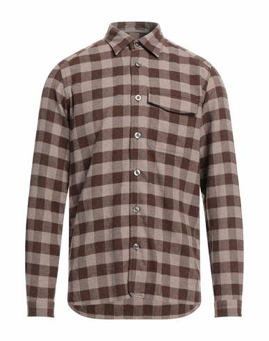 Tintoria Mattei 954 Man Shirt Light brown Size 15 ½ Cotton Cover