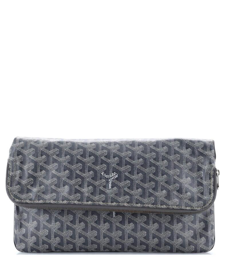 Pre-Owned Goyard Saint Marie Clutch Coated Canvas Cover