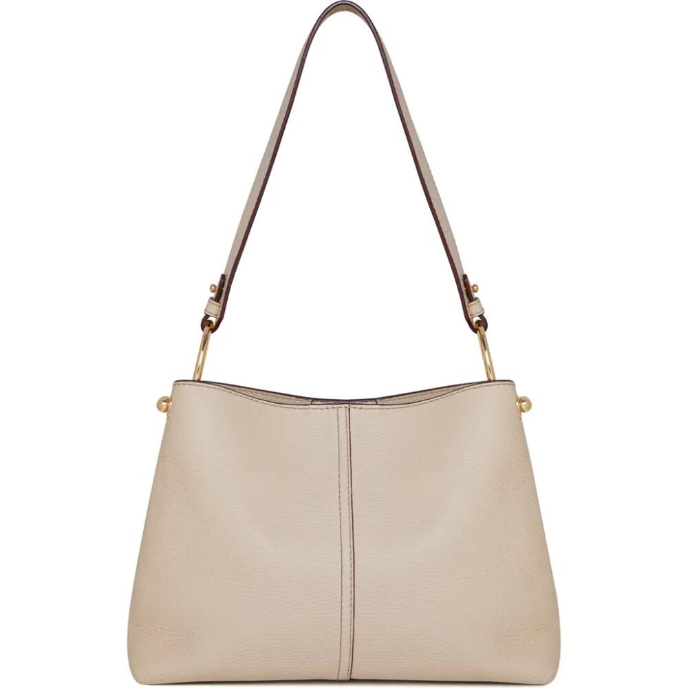 Strathberry Lana Leather Hobo Bag in Oat Cover