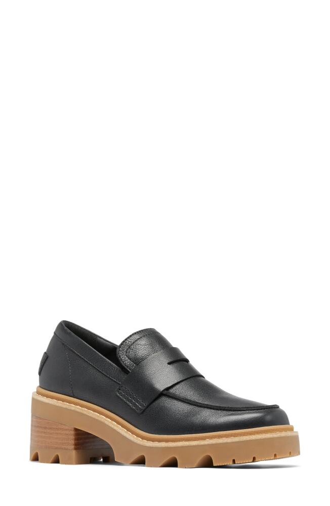 SOREL Joan Now City Loafer in Black/Gum Cover