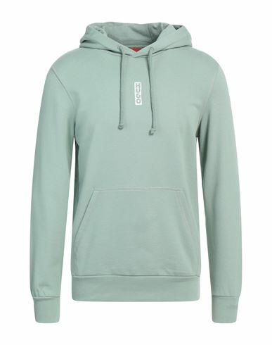 Hugo Man Sweatshirt Light green Cotton Cover