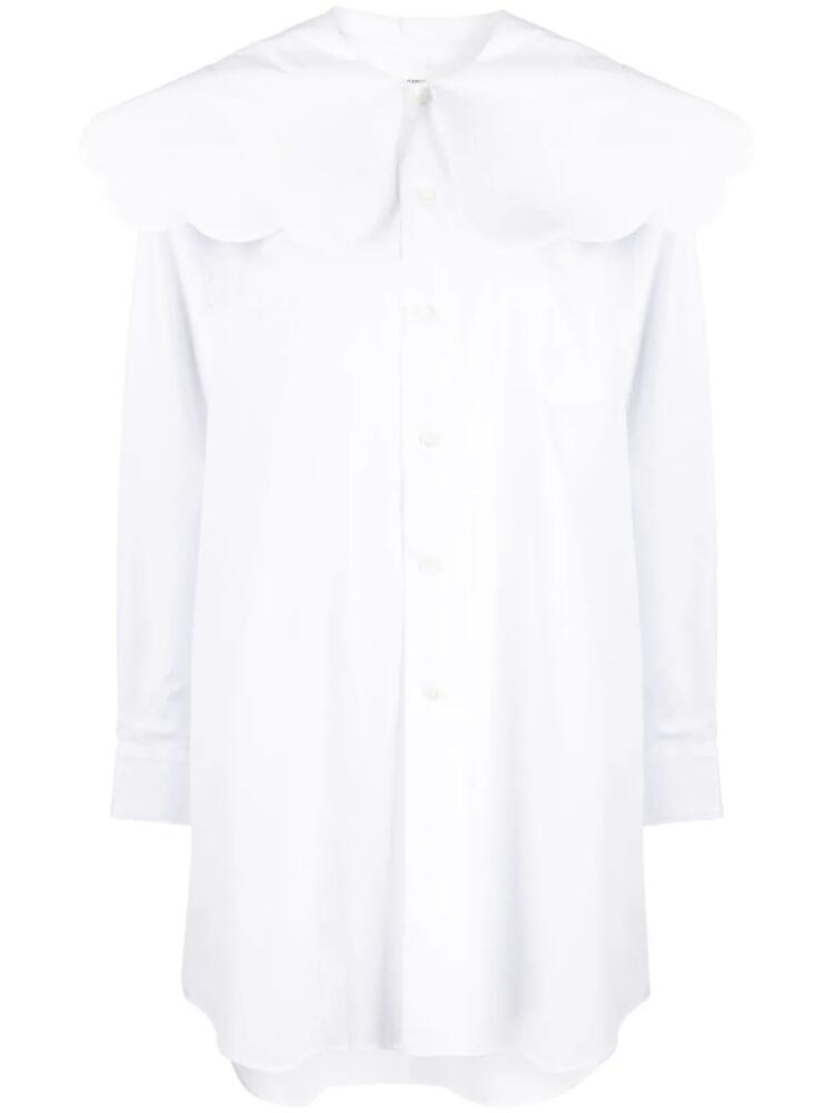 Comme Des Garçons Girl cotton long-length shirt - White Cover