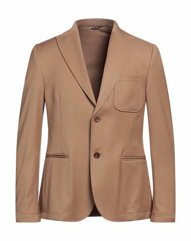 Daniele Alessandrini Homme Man Blazer Camel Polyester, Viscose, Elastane Cover