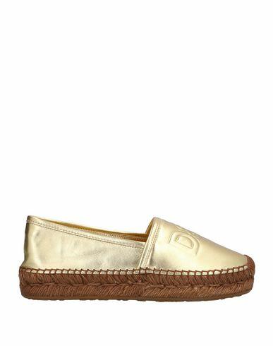 Dolce & gabbana Woman Espadrilles Gold Soft Leather Cover