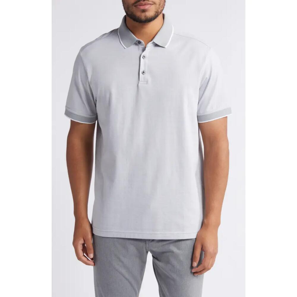 Nordstrom Tech-Smart Performance Polo in Grey Ultimate Feederstripe Cover