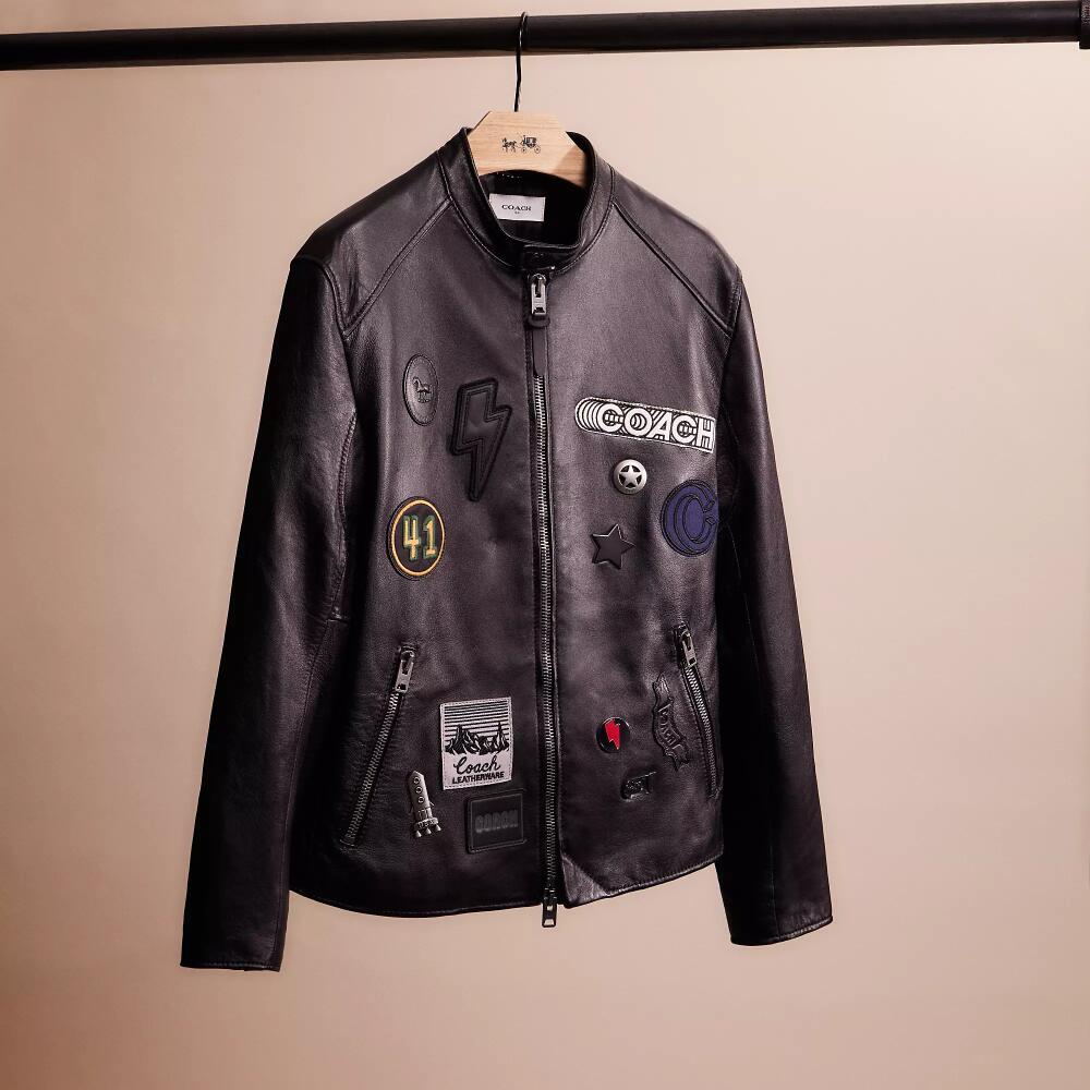 Coach Upcrafted Leather Racer Jacket Cover