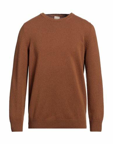 H953 Man Sweater Brown Merino Wool Cover