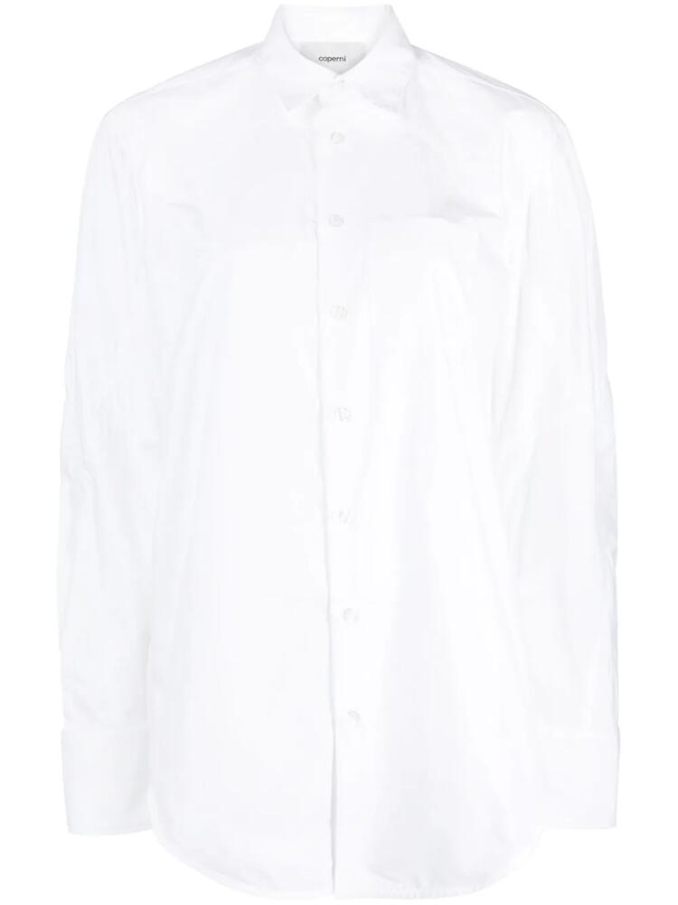 Coperni oversized cotton shirt - White Cover