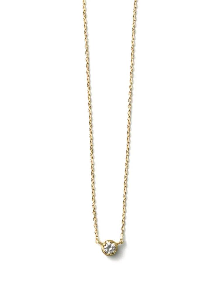 Shihara 18kt yellow gold One Stone diamond necklace Cover