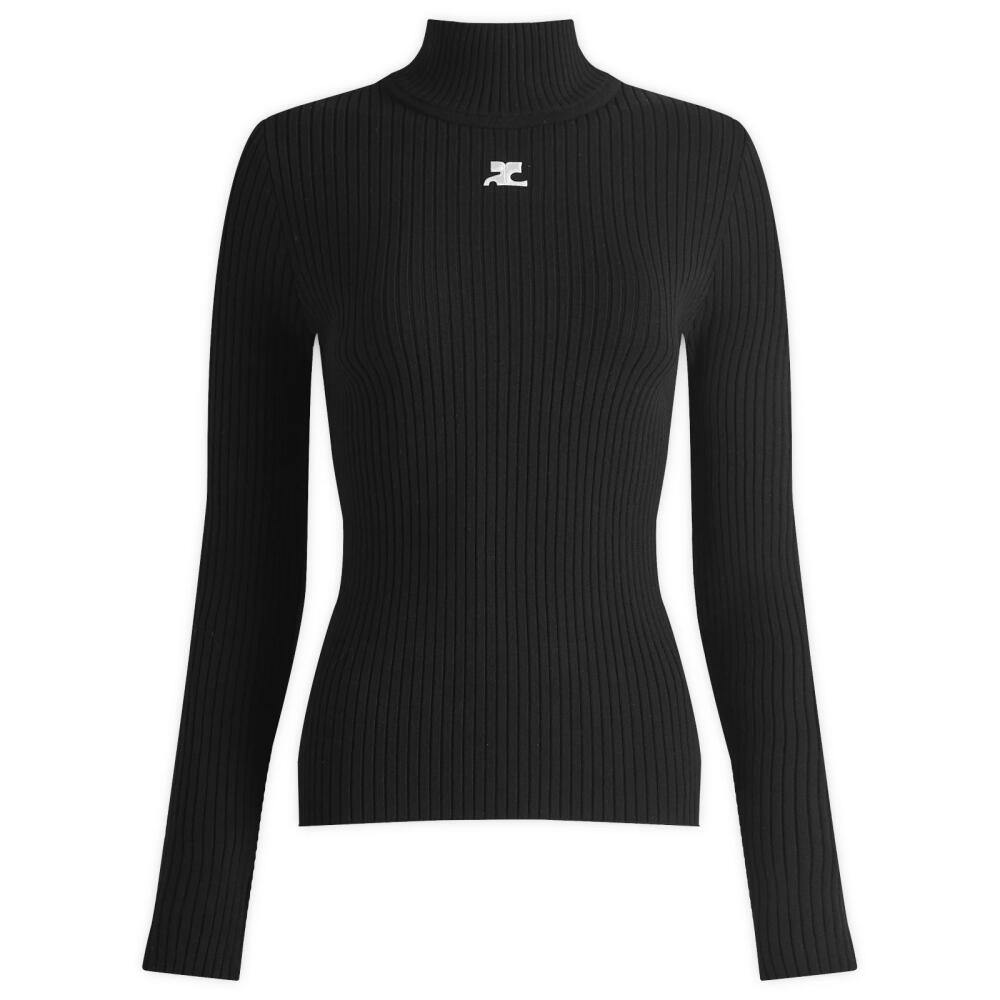 Courrèges Women's Reedition Knit Jumper in Black Cover