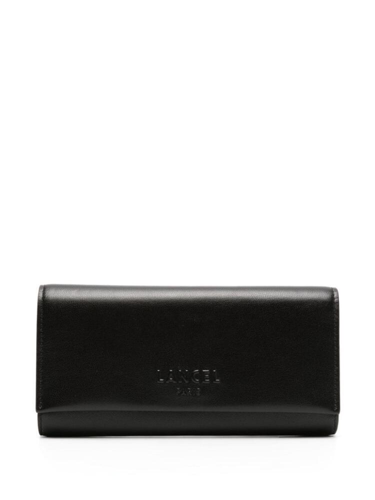 Lancel Billie leather flap long wallet - Black Cover